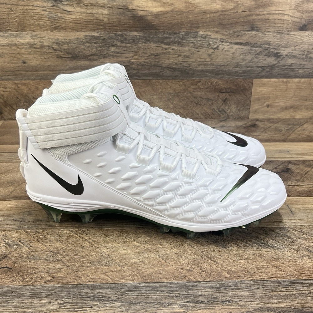 Nike Force Savage Pro 2 Oregon Ducks PE Football Cleats CI9869-107 Men's Size 18